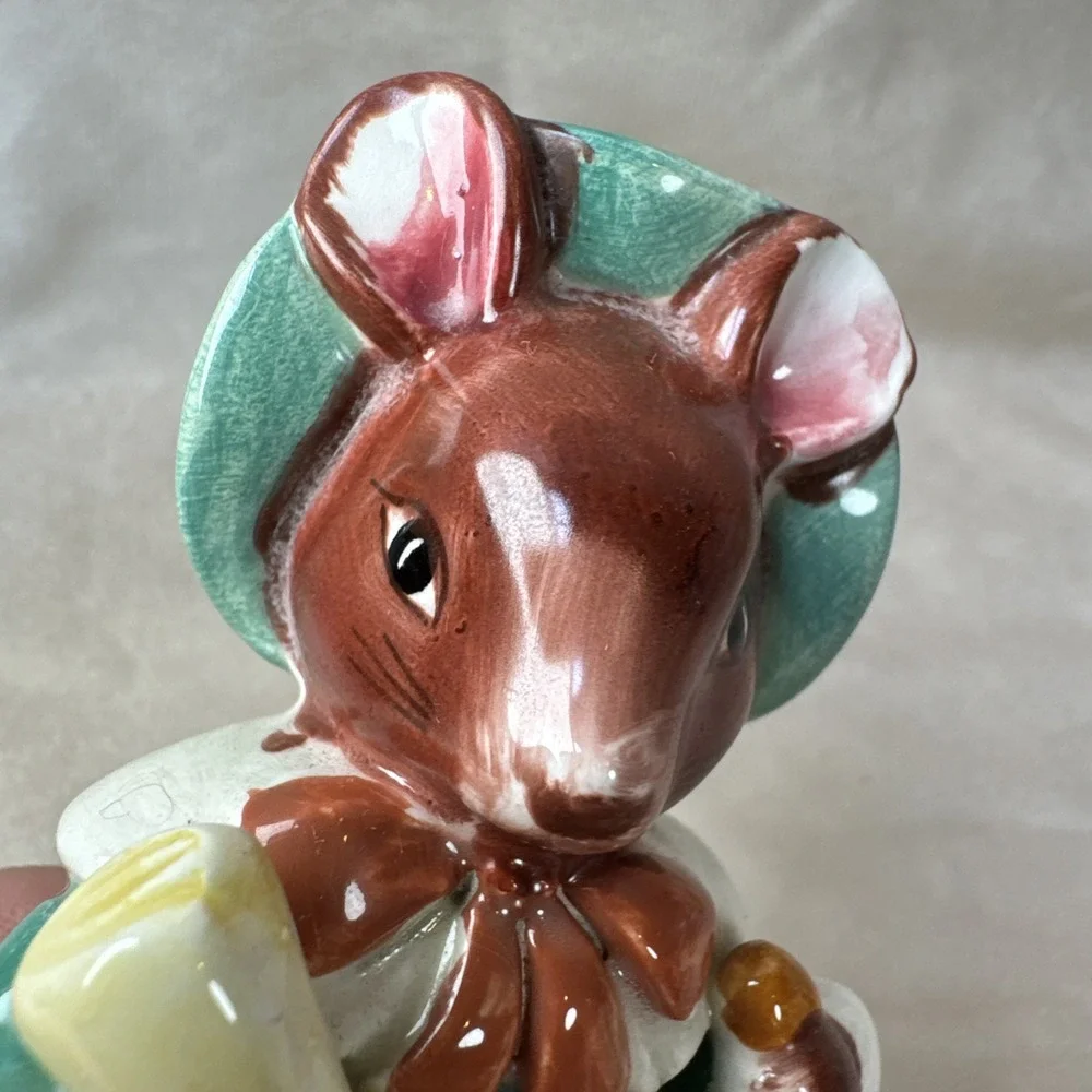 Schmid Country Cousins‎ Mouse Mice 80's Vintage Decor knick knack Teacher Mama